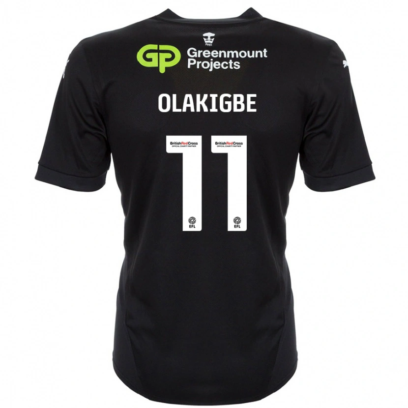 Danxen Hombre Camiseta Michael Olakigbe #11 Negro 2ª Equipación 2024/25 La Camisa