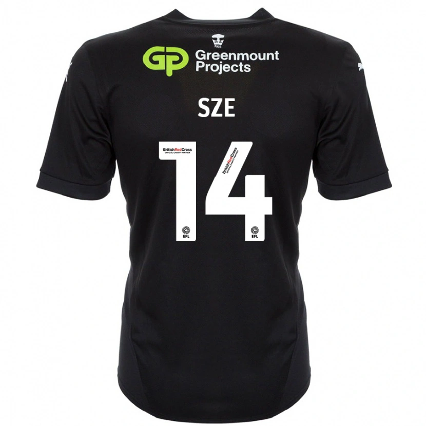 Danxen Hombre Camiseta Chris Sze #14 Negro 2ª Equipación 2024/25 La Camisa