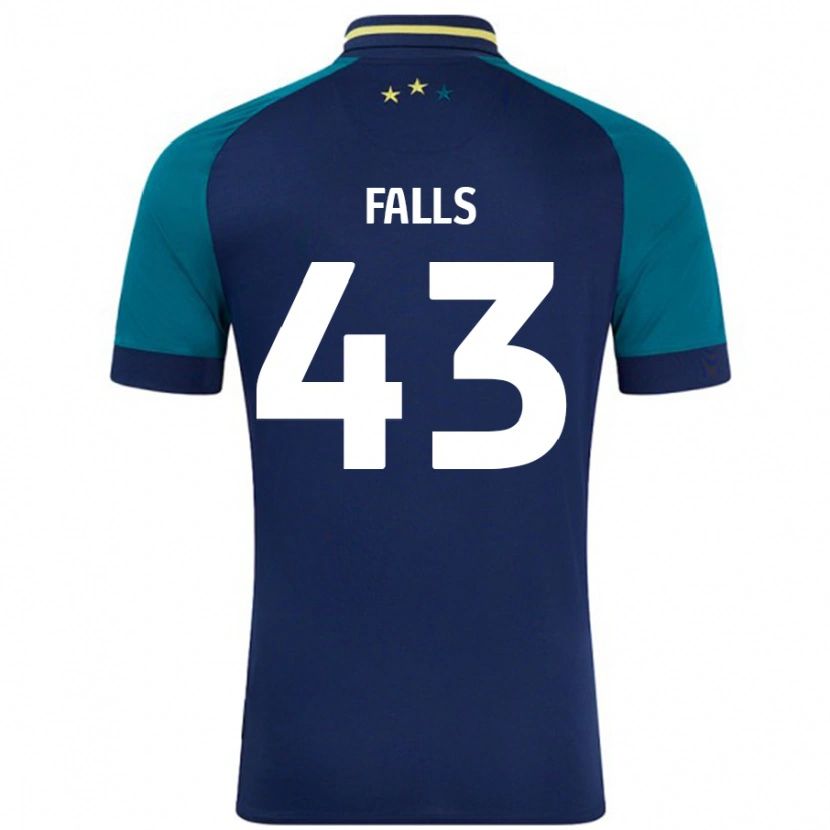 Danxen Hombre Camiseta Conor Falls #43 Azul Marino Verde Oscuro 2ª Equipación 2024/25 La Camisa