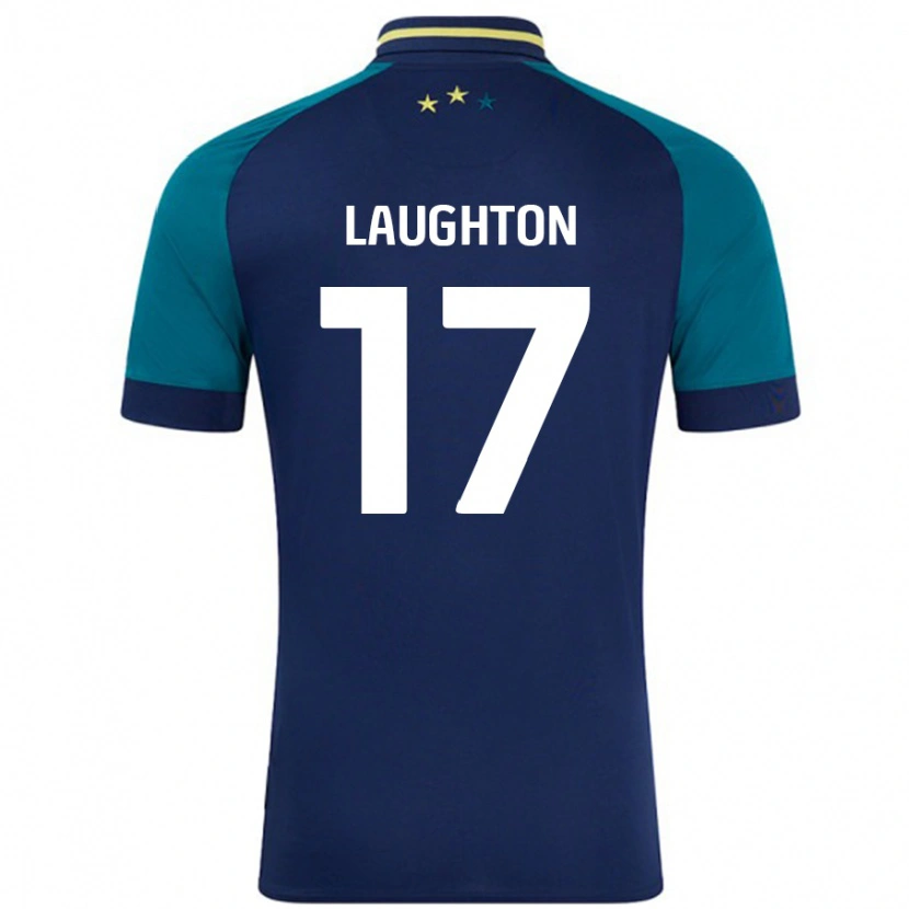 Danxen Hombre Camiseta Zoe Laughton #17 Azul Marino Verde Oscuro 2ª Equipación 2024/25 La Camisa