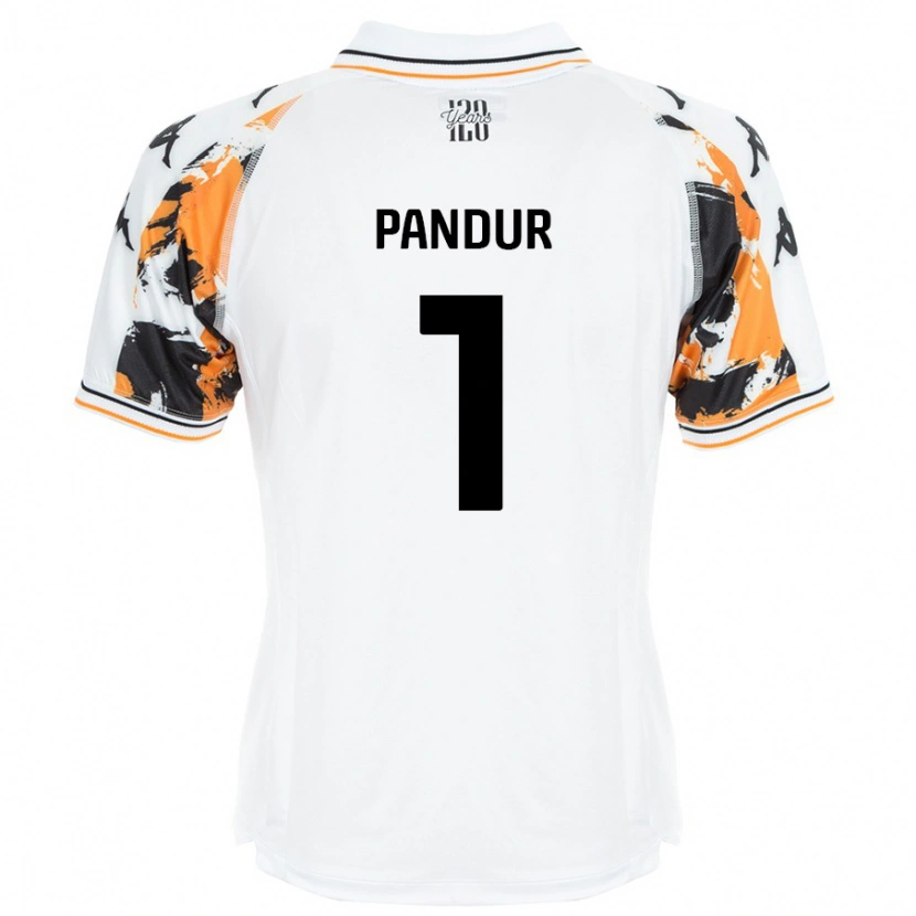 Danxen Hombre Camiseta Ivor Pandur #1 Blanco 2ª Equipación 2024/25 La Camisa