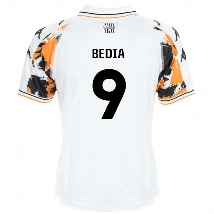 Danxen Hombre Camiseta Chris Bedia #9 Blanco 2ª Equipación 2024/25 La Camisa