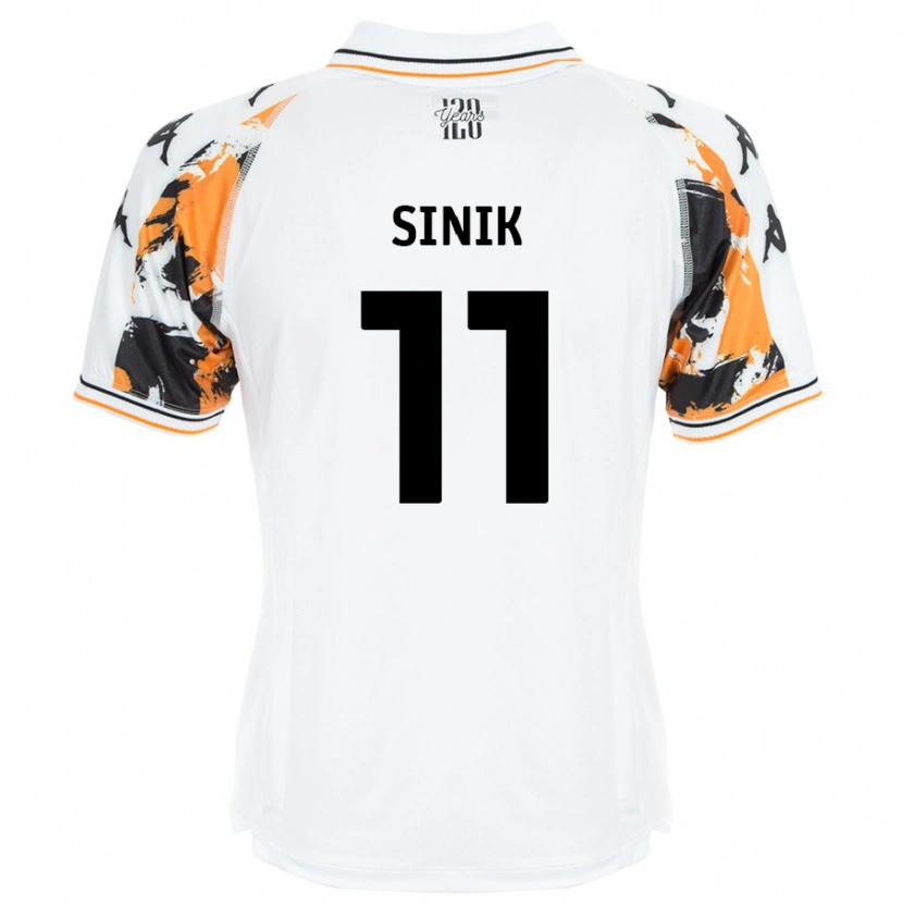 Danxen Hombre Camiseta Doğukan Sinik #11 Blanco 2ª Equipación 2024/25 La Camisa