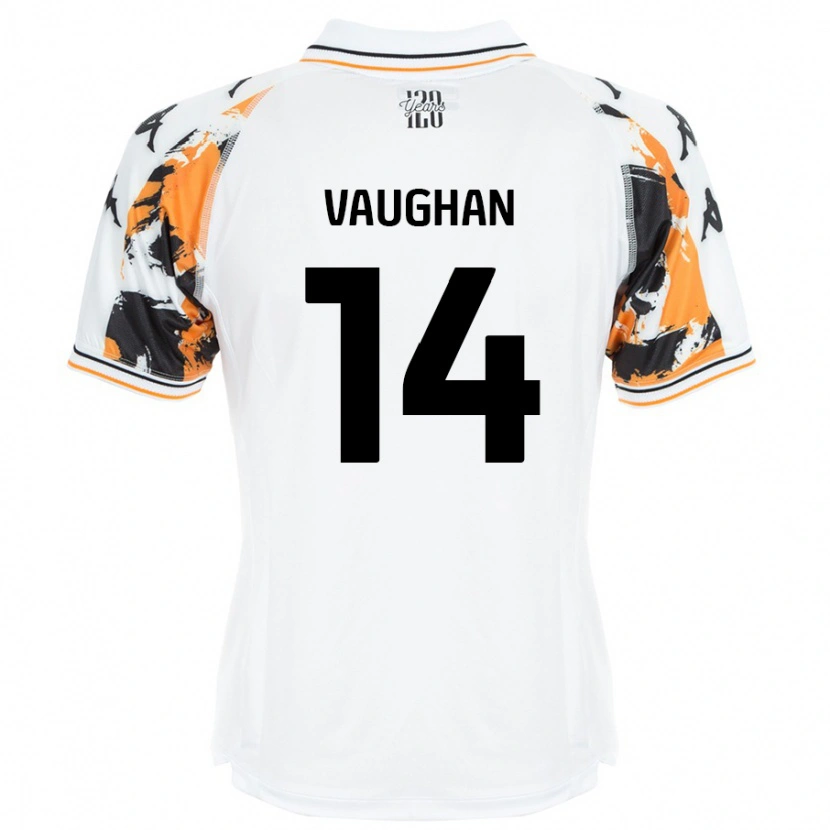 Danxen Hombre Camiseta Harry Vaughan #14 Blanco 2ª Equipación 2024/25 La Camisa