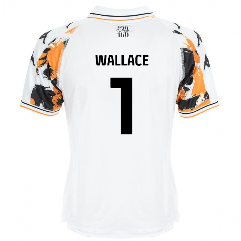 Danxen Hombre Camiseta Abbi Wallace #1 Blanco 2ª Equipación 2024/25 La Camisa