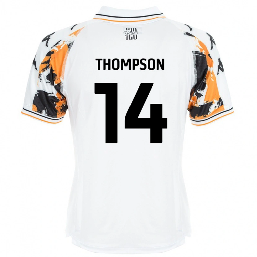 Danxen Hombre Camiseta Katie Thompson #14 Blanco 2ª Equipación 2024/25 La Camisa