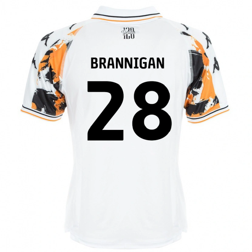 Danxen Hombre Camiseta Aoife Brannigan #28 Blanco 2ª Equipación 2024/25 La Camisa