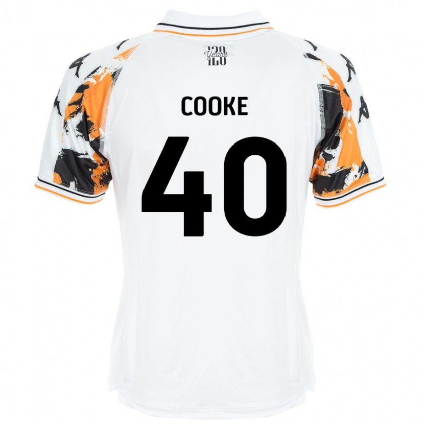 Danxen Hombre Camiseta Megan Cooke #40 Blanco 2ª Equipación 2024/25 La Camisa