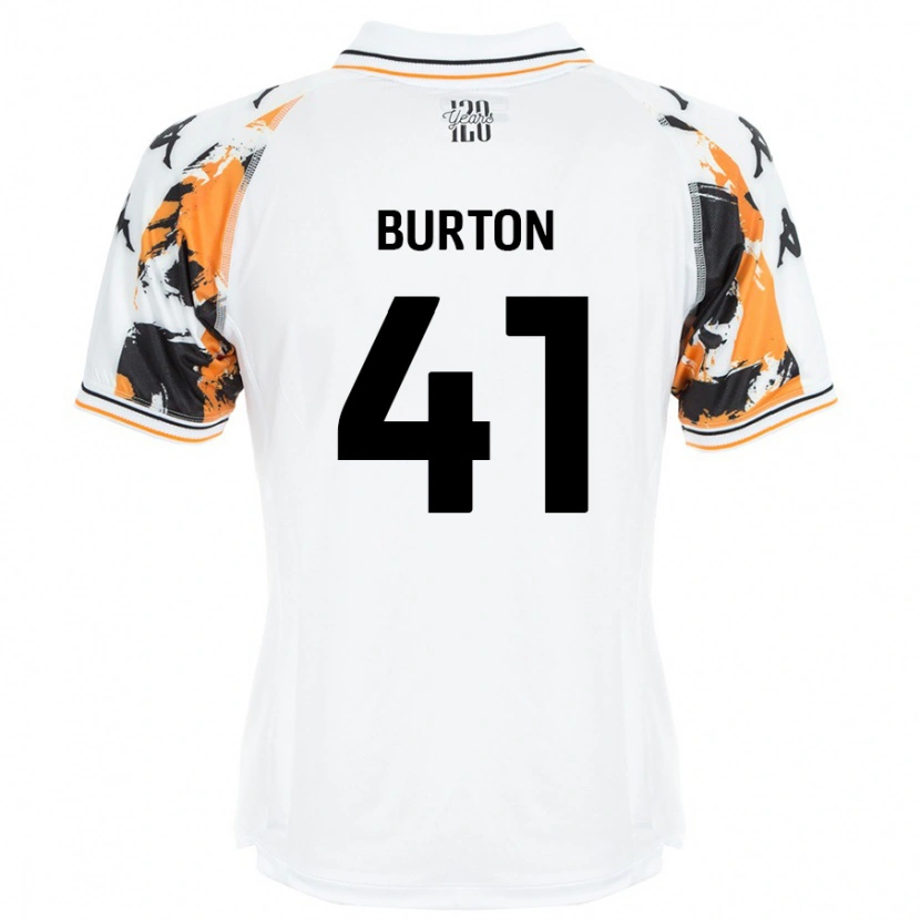 Danxen Hombre Camiseta Jess Burton #41 Blanco 2ª Equipación 2024/25 La Camisa