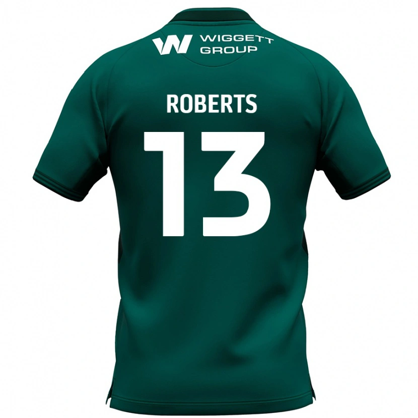 Danxen Hombre Camiseta Liam Roberts #13 Verde 2ª Equipación 2024/25 La Camisa