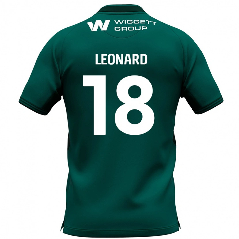 Danxen Hombre Camiseta Ryan Leonard #18 Verde 2ª Equipación 2024/25 La Camisa