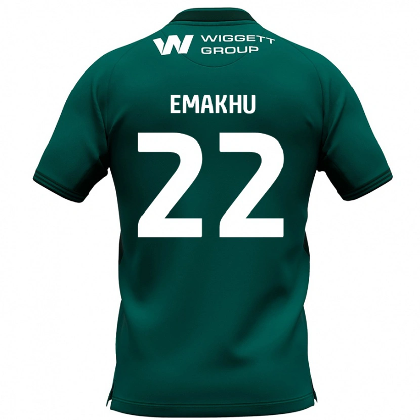 Danxen Hombre Camiseta Aidomo Emakhu #22 Verde 2ª Equipación 2024/25 La Camisa