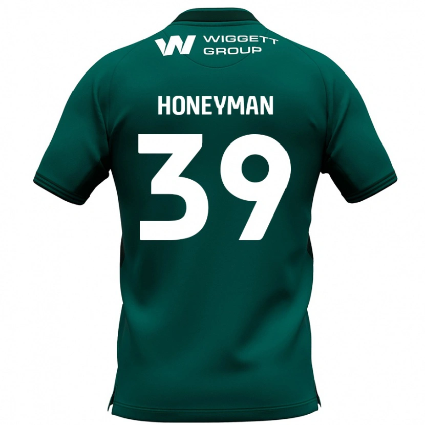 Danxen Hombre Camiseta George Honeyman #39 Verde 2ª Equipación 2024/25 La Camisa