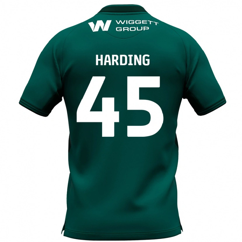 Danxen Hombre Camiseta Wes Harding #45 Verde 2ª Equipación 2024/25 La Camisa