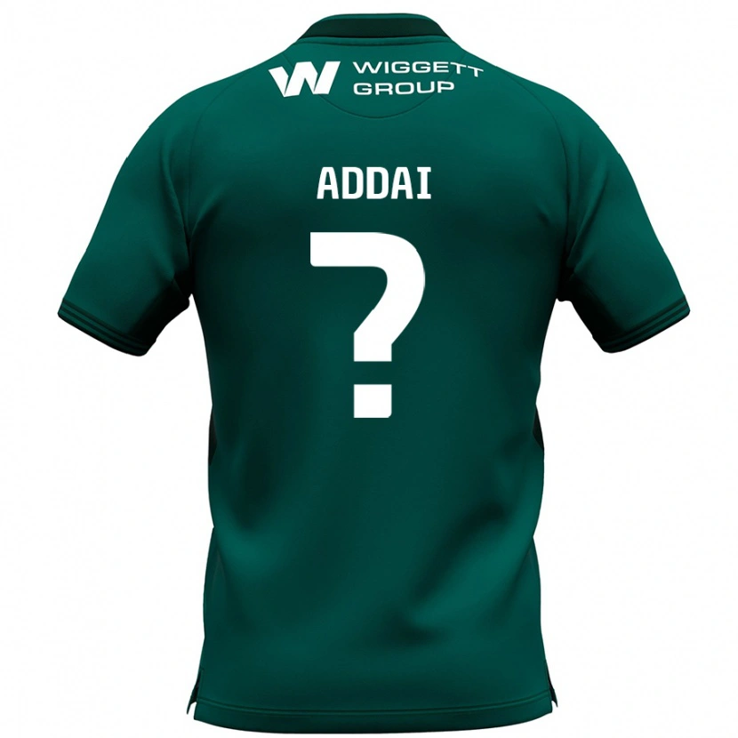 Danxen Hombre Camiseta Dillon Addai #0 Verde 2ª Equipación 2024/25 La Camisa