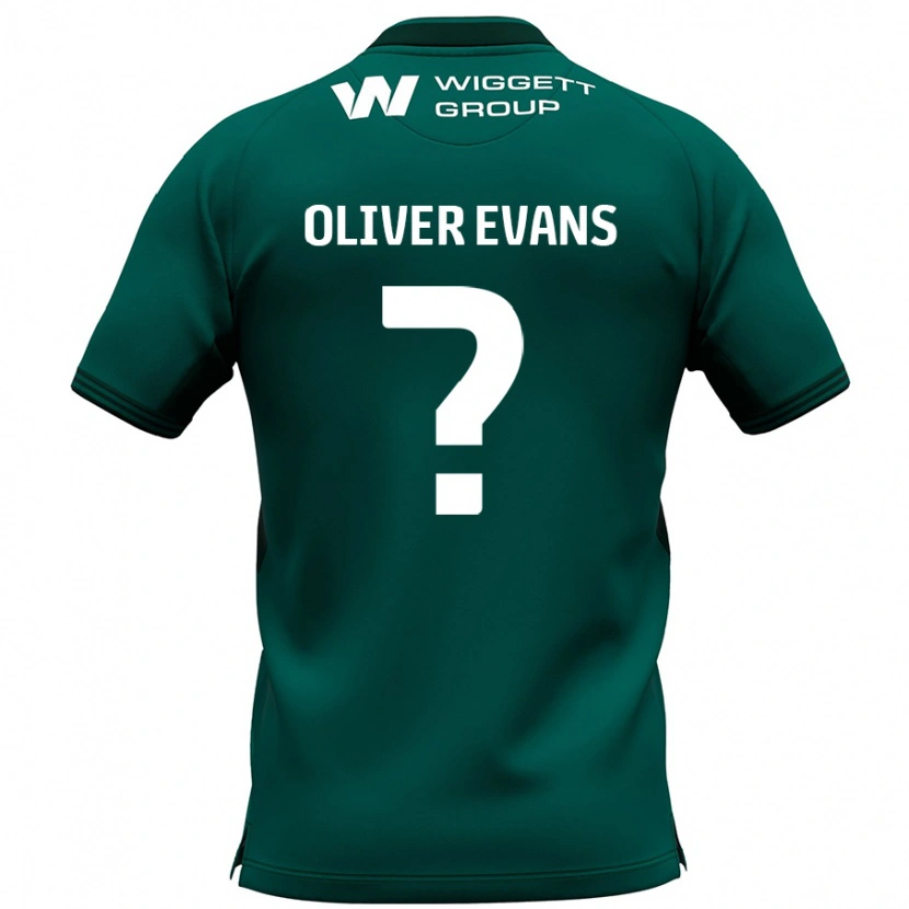 Danxen Hombre Camiseta Oliver Evans #0 Verde 2ª Equipación 2024/25 La Camisa