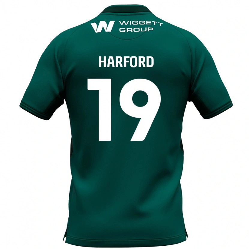 Danxen Hombre Camiseta Beth Harford #19 Verde 2ª Equipación 2024/25 La Camisa