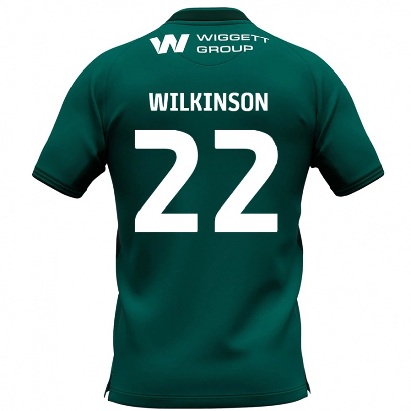 Danxen Hombre Camiseta Chloe Wilkinson #22 Verde 2ª Equipación 2024/25 La Camisa