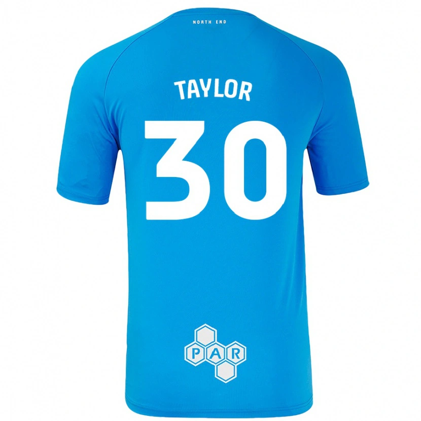 Danxen Hombre Camiseta Kian Taylor #30 Azul Cielo 2ª Equipación 2024/25 La Camisa