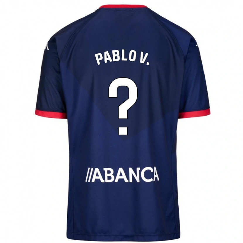 Danxen Hombre Camiseta Pablo Vázquez #15 Azul Marino 2ª Equipación 2024/25 La Camisa