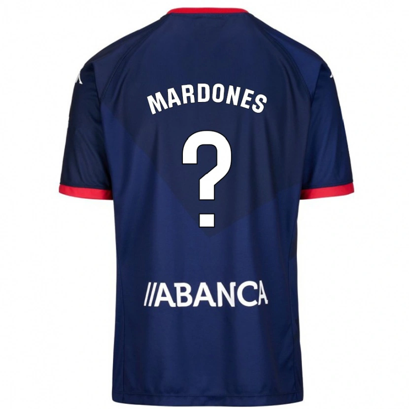 Danxen Hombre Camiseta Alvaro Mardones #0 Azul Marino 2ª Equipación 2024/25 La Camisa