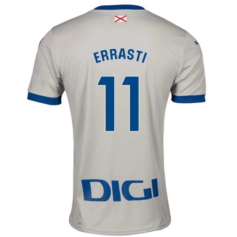 Danxen Hombre Camiseta Elene Errasti #11 Gris Claro 2ª Equipación 2024/25 La Camisa