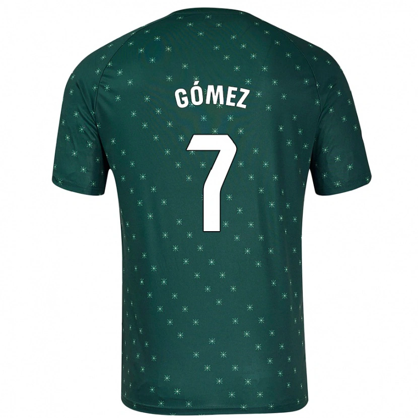 Danxen Hombre Camiseta Valen Gómez #7 Verde Oscuro 2ª Equipación 2024/25 La Camisa