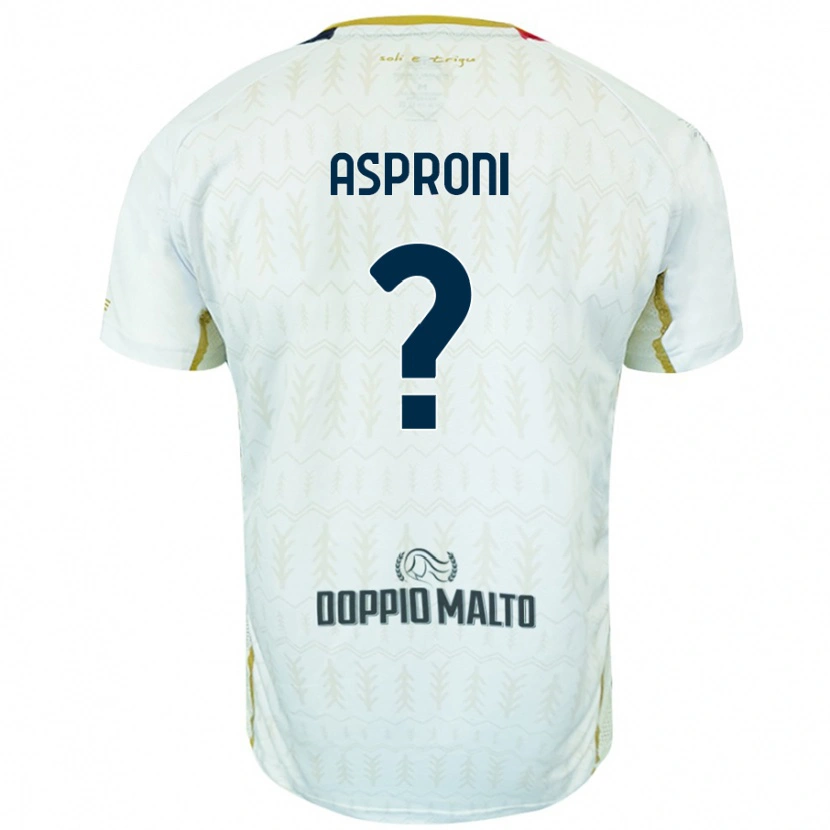 Danxen Hombre Camiseta Luca Asproni #0 Blanco 2ª Equipación 2024/25 La Camisa