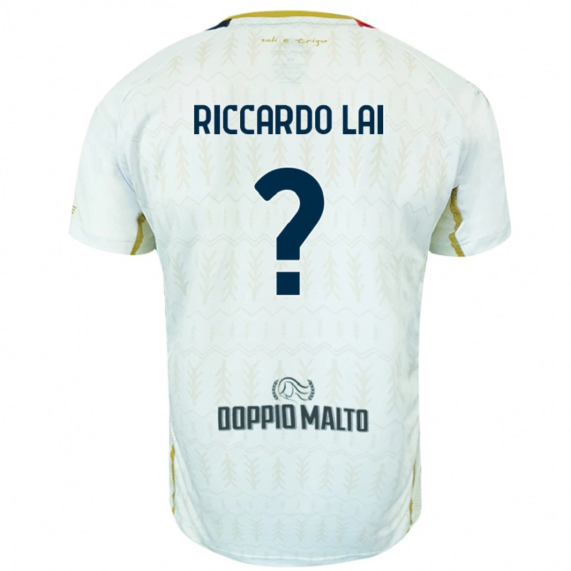 Danxen Hombre Camiseta Riccardo Lai #0 Blanco 2ª Equipación 2024/25 La Camisa