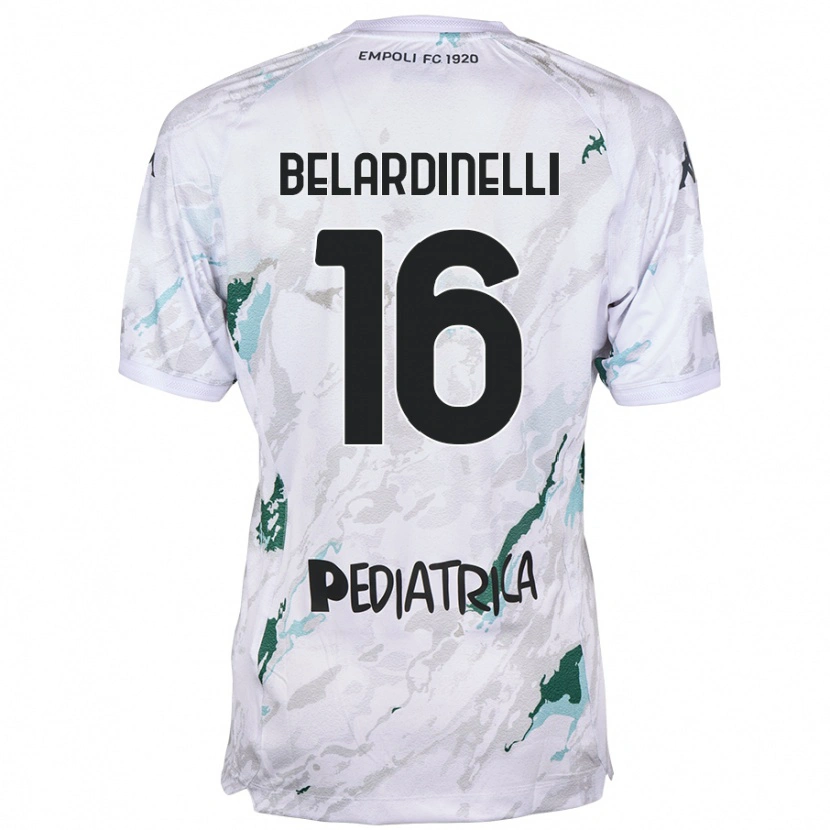 Danxen Hombre Camiseta Luca Belardinelli #16 Gris 2ª Equipación 2024/25 La Camisa