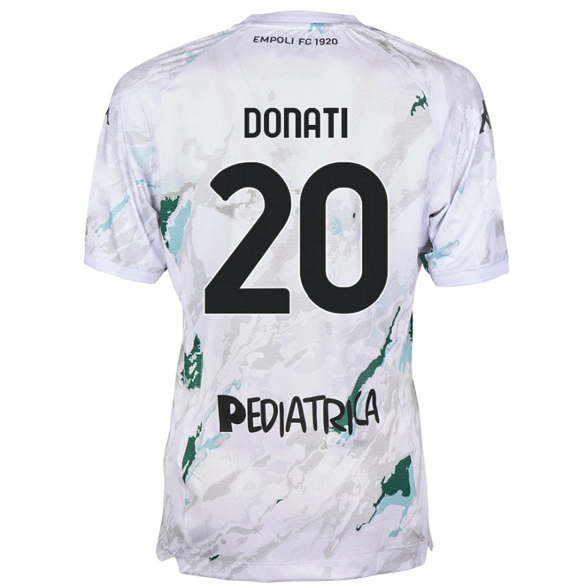 Danxen Hombre Camiseta Francesco Donati #20 Gris 2ª Equipación 2024/25 La Camisa