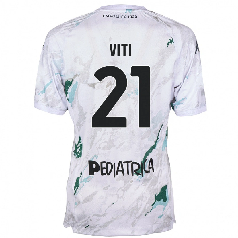 Danxen Hombre Camiseta Mattia Viti #21 Gris 2ª Equipación 2024/25 La Camisa