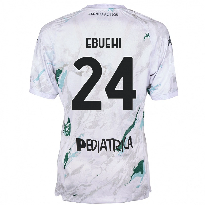 Danxen Hombre Camiseta Tyronne Ebuehi #24 Gris 2ª Equipación 2024/25 La Camisa