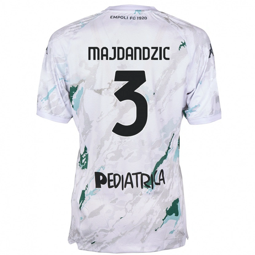 Danxen Hombre Camiseta Patrik Majdandzic #3 Gris 2ª Equipación 2024/25 La Camisa