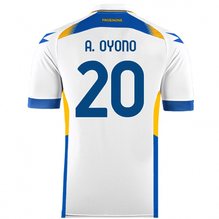 Danxen Hombre Camiseta Anthony Oyono #20 Blanco 2ª Equipación 2024/25 La Camisa