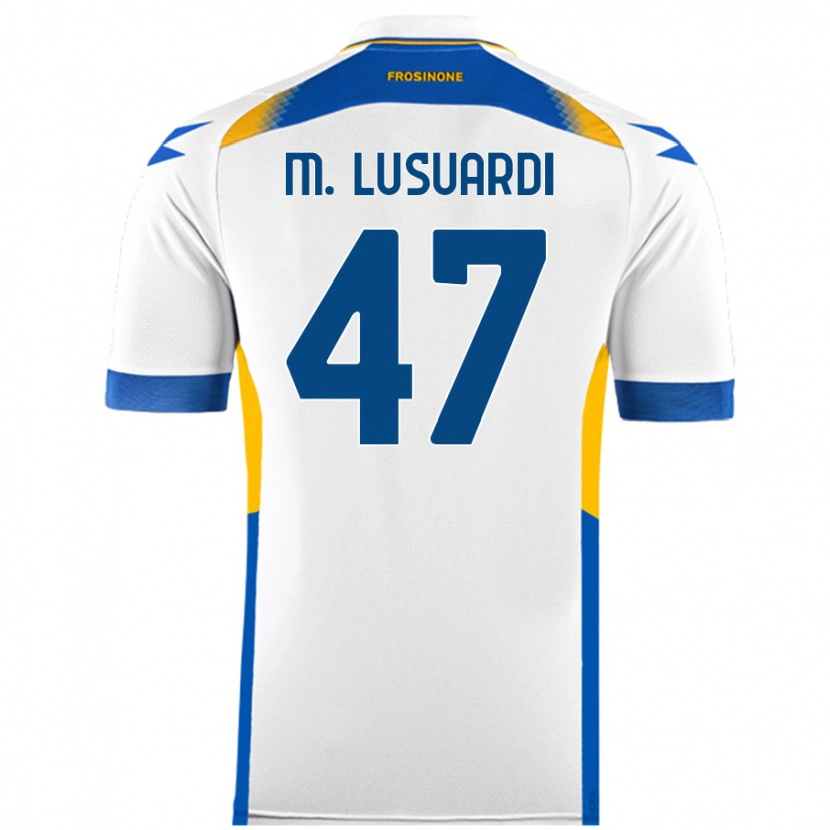 Danxen Hombre Camiseta Mateus Lusuardi #47 Blanco 2ª Equipación 2024/25 La Camisa