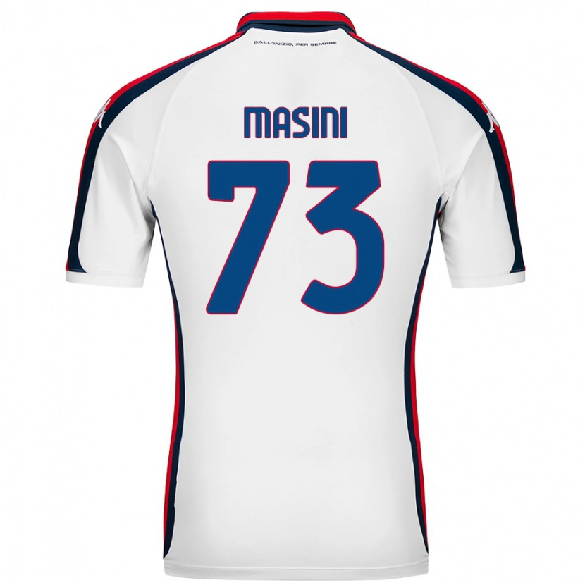 Danxen Hombre Camiseta Patrizio Masini #73 Blanco 2ª Equipación 2024/25 La Camisa