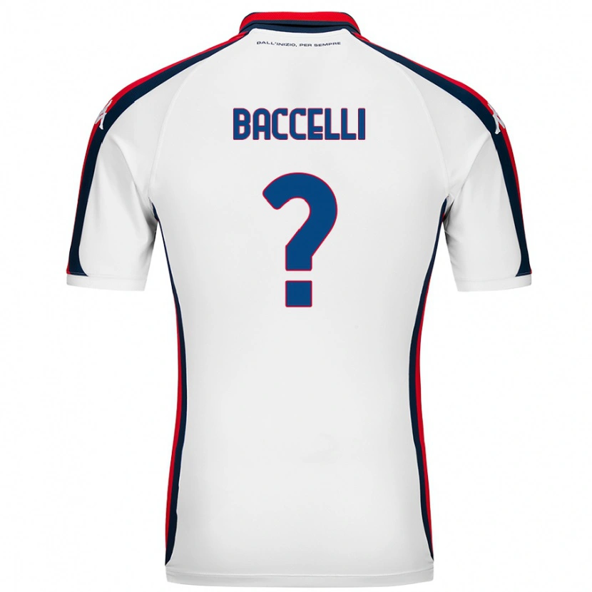 Danxen Hombre Camiseta Pietro Baccelli #0 Blanco 2ª Equipación 2024/25 La Camisa