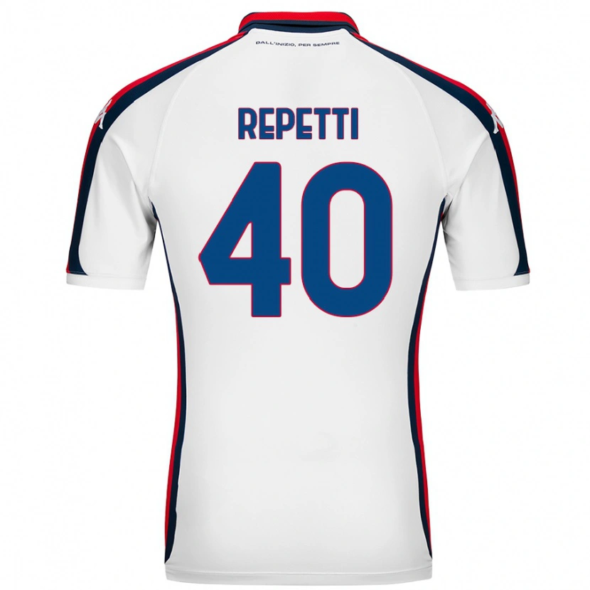 Danxen Hombre Camiseta Chiara Repetti #40 Blanco 2ª Equipación 2024/25 La Camisa