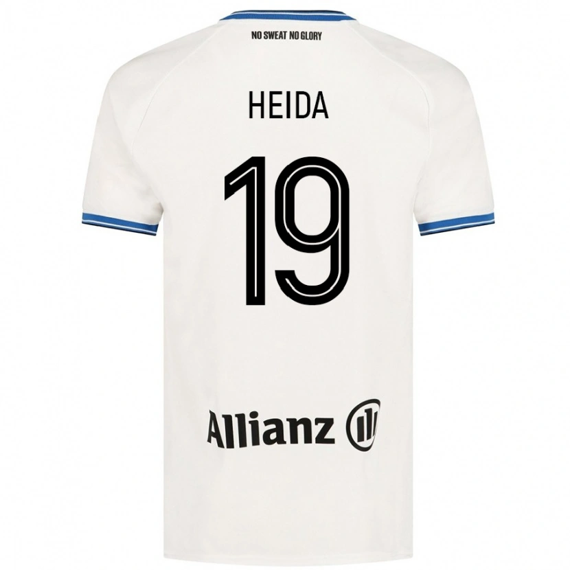 Danxen Hombre Camiseta Jade Heida #19 Blanco 2ª Equipación 2024/25 La Camisa