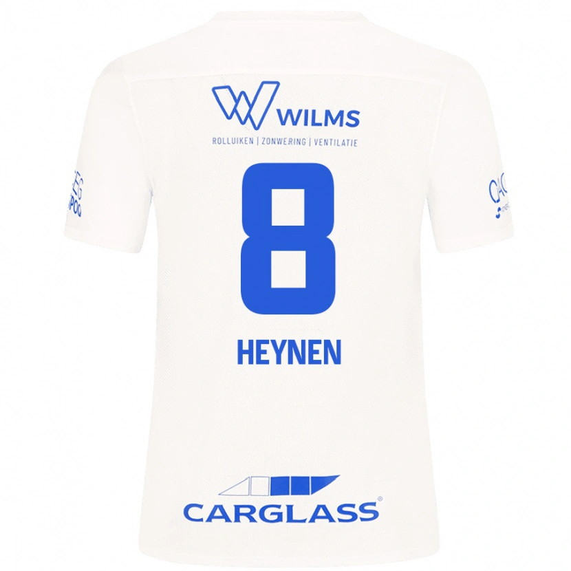 Danxen Hombre Camiseta Bryan Heynen #8 Blanco 2ª Equipación 2024/25 La Camisa