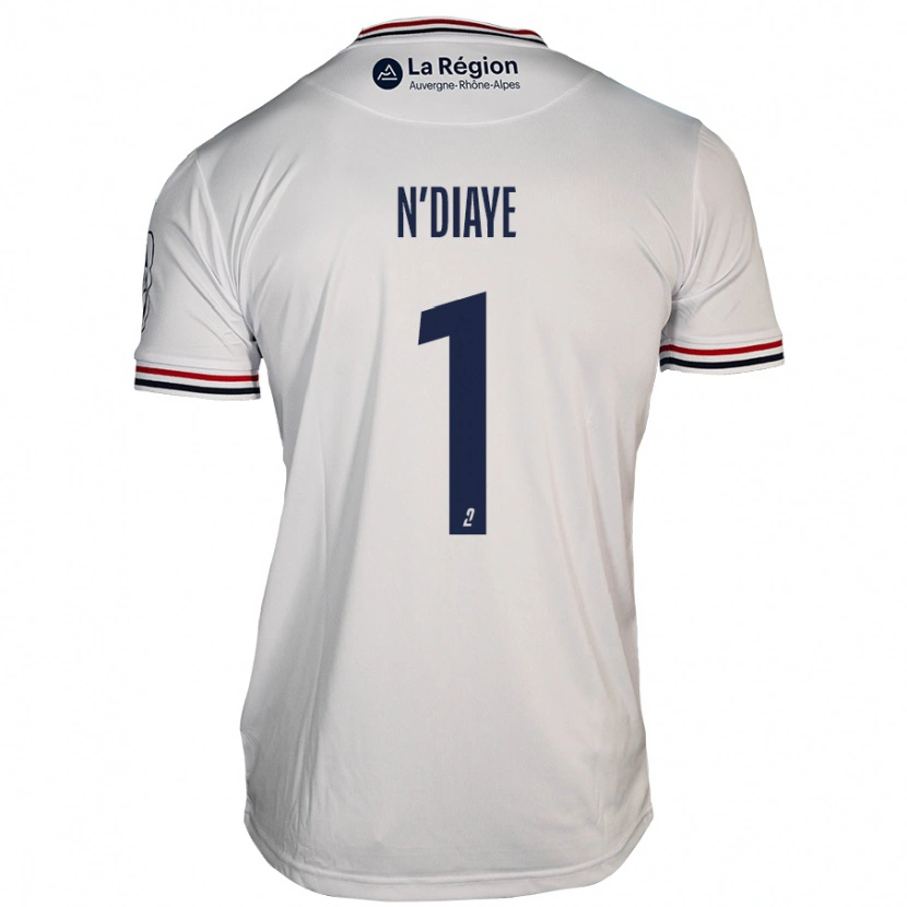 Danxen Hombre Camiseta Massamba N'diaye #1 Blanco 2ª Equipación 2024/25 La Camisa