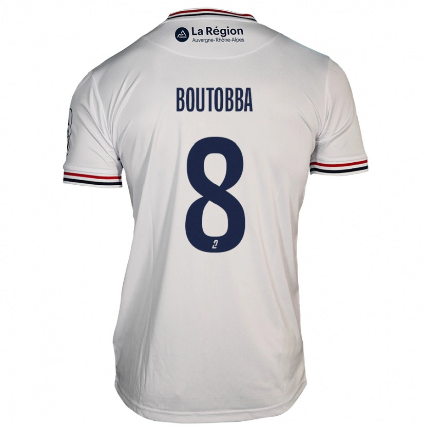 Danxen Hombre Camiseta Bilal Boutobba #8 Blanco 2ª Equipación 2024/25 La Camisa