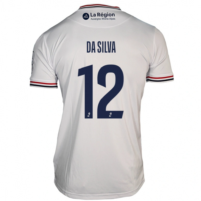 Danxen Hombre Camiseta Damien Da Silva #12 Blanco 2ª Equipación 2024/25 La Camisa