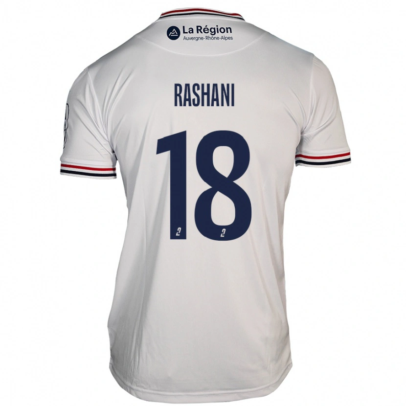 Danxen Hombre Camiseta Elbasan Rashani #18 Blanco 2ª Equipación 2024/25 La Camisa