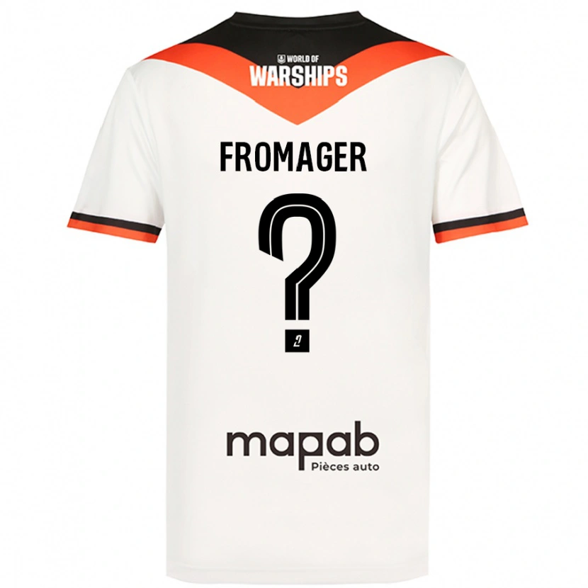 Danxen Hombre Camiseta Côme Fromager #0 Blanco 2ª Equipación 2024/25 La Camisa