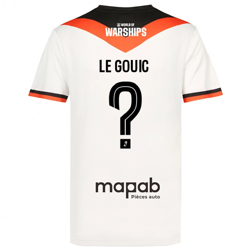 Danxen Hombre Camiseta Bryan Le Gouic #0 Blanco 2ª Equipación 2024/25 La Camisa