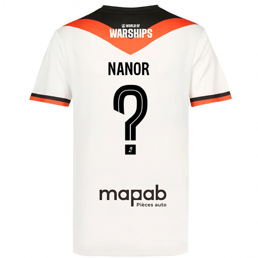 Danxen Hombre Camiseta Enzo Nanor #0 Blanco 2ª Equipación 2024/25 La Camisa