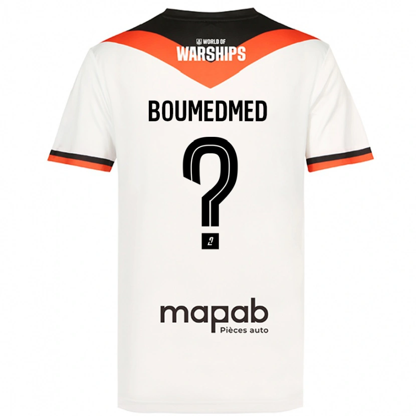 Danxen Hombre Camiseta Kamil Boumedmed #0 Blanco 2ª Equipación 2024/25 La Camisa