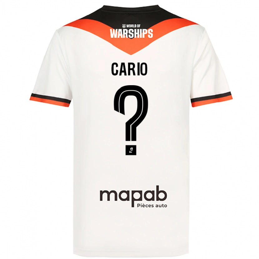 Danxen Hombre Camiseta Anthony Cario #0 Blanco 2ª Equipación 2024/25 La Camisa